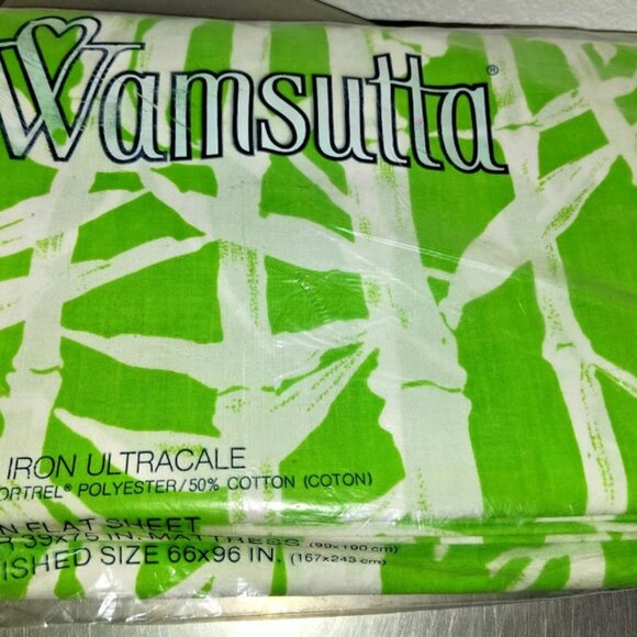 NEW Wamsutta No Iron Ultracale Twin Flat Sheet For 39 X 75 IN. MATTRESS BAMBOO P - Picture 5 of 6